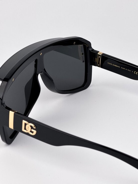 Dolce & Gabbana Women’s Sunglasses – Black Grey Shield (DG6205 501/87)